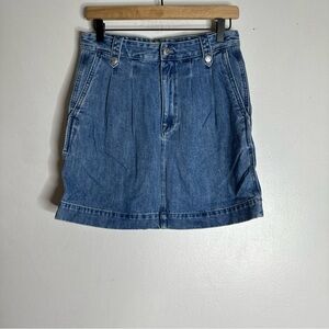 Madewell 26 Denim Pleated Mini Skirt New‎ CP